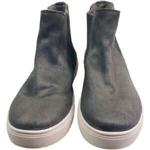 Steven Steve Madden Clarita Gray Suede Ankle Sneaker Boots